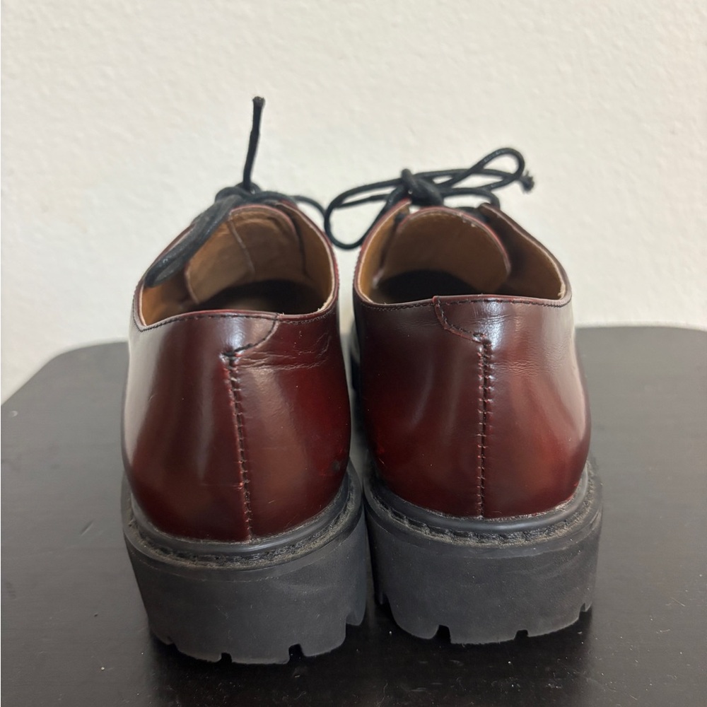 Jeffrey Campbell Dark Red Lace-Up Flats - Picture 7 of 10